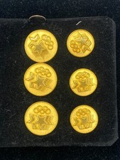 Los Angeles 1984 Summer Olympic gold plated vintage buttons  (6)
