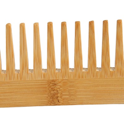 Beard Comb Bamboo Wide Tooth For Men Hair Texture Modeling Styling Tools App BAK