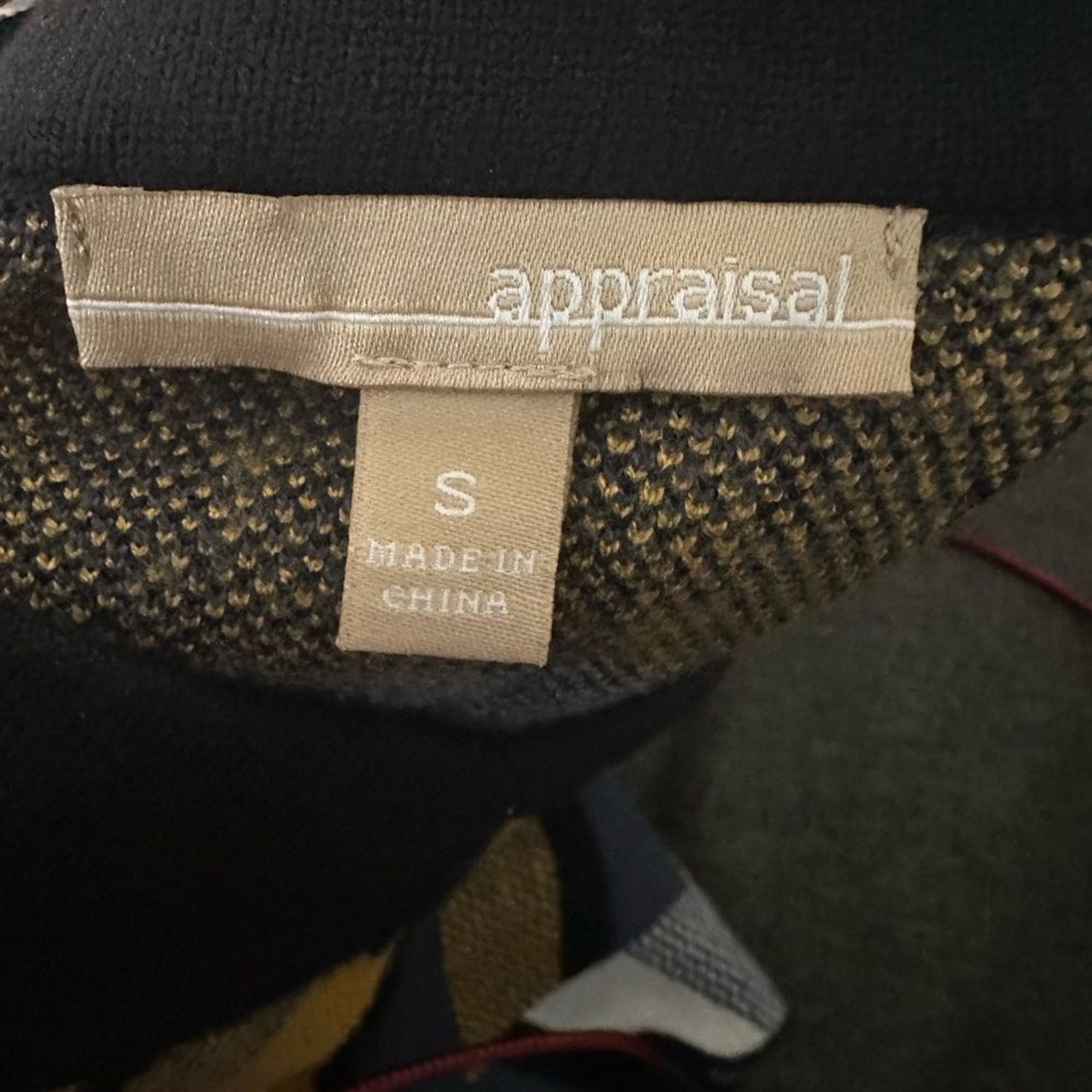 Mod Style geometric Chevron Patterned knit pencil… - image 2