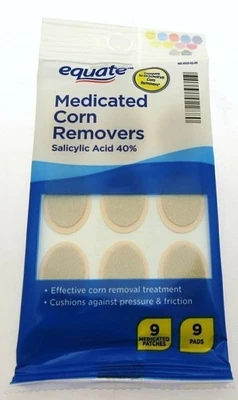 Equate Medicated Corn Removers ~ Salicylic Acid 40% ~ Cushions Foot Feet Care