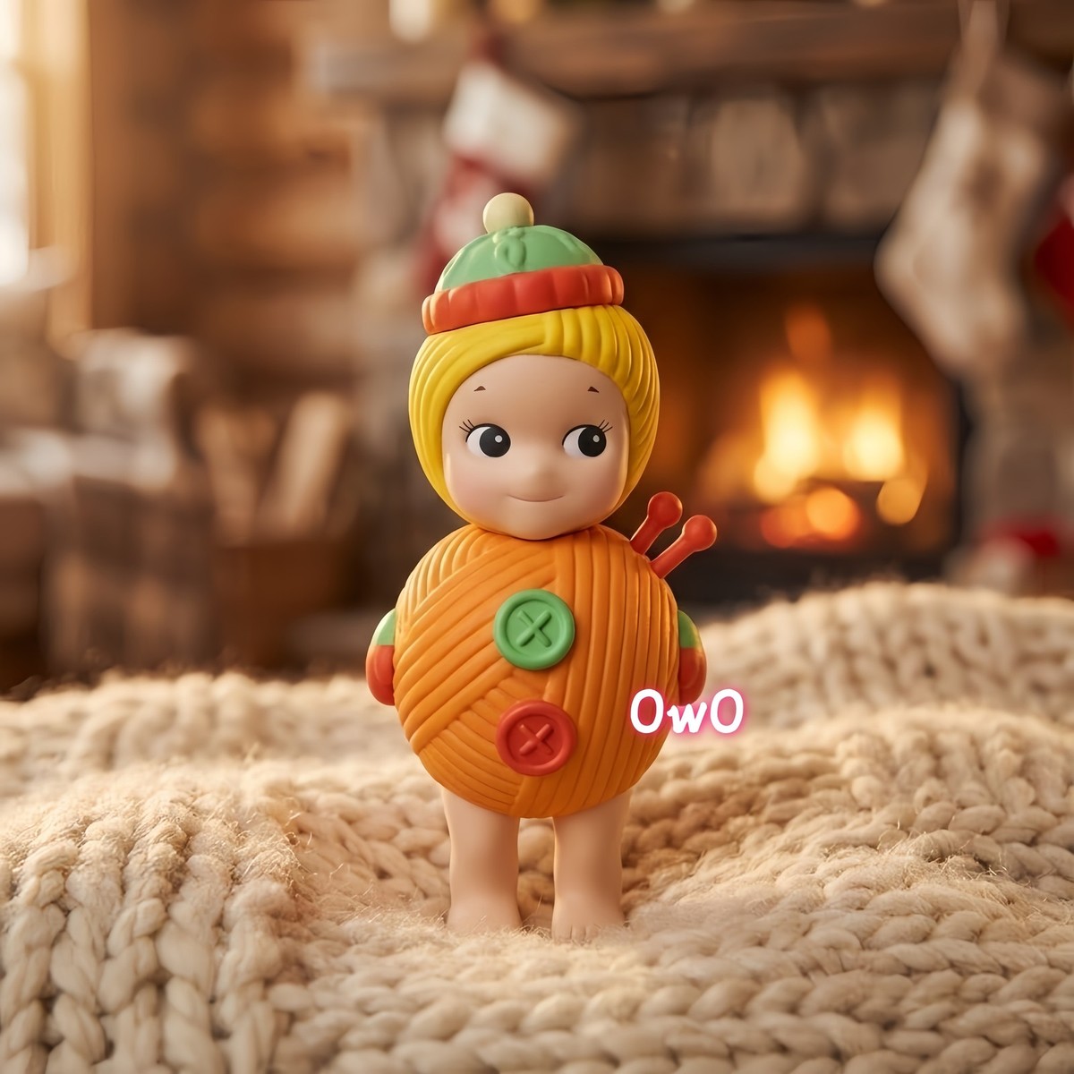 Sonny Angel Christmas 2019 Secret Wool Snowman Yarn Ball Orange