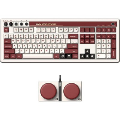 8BitDo Retro Wireless Mechanical Keyboard for Windows and Android - Fami Edition