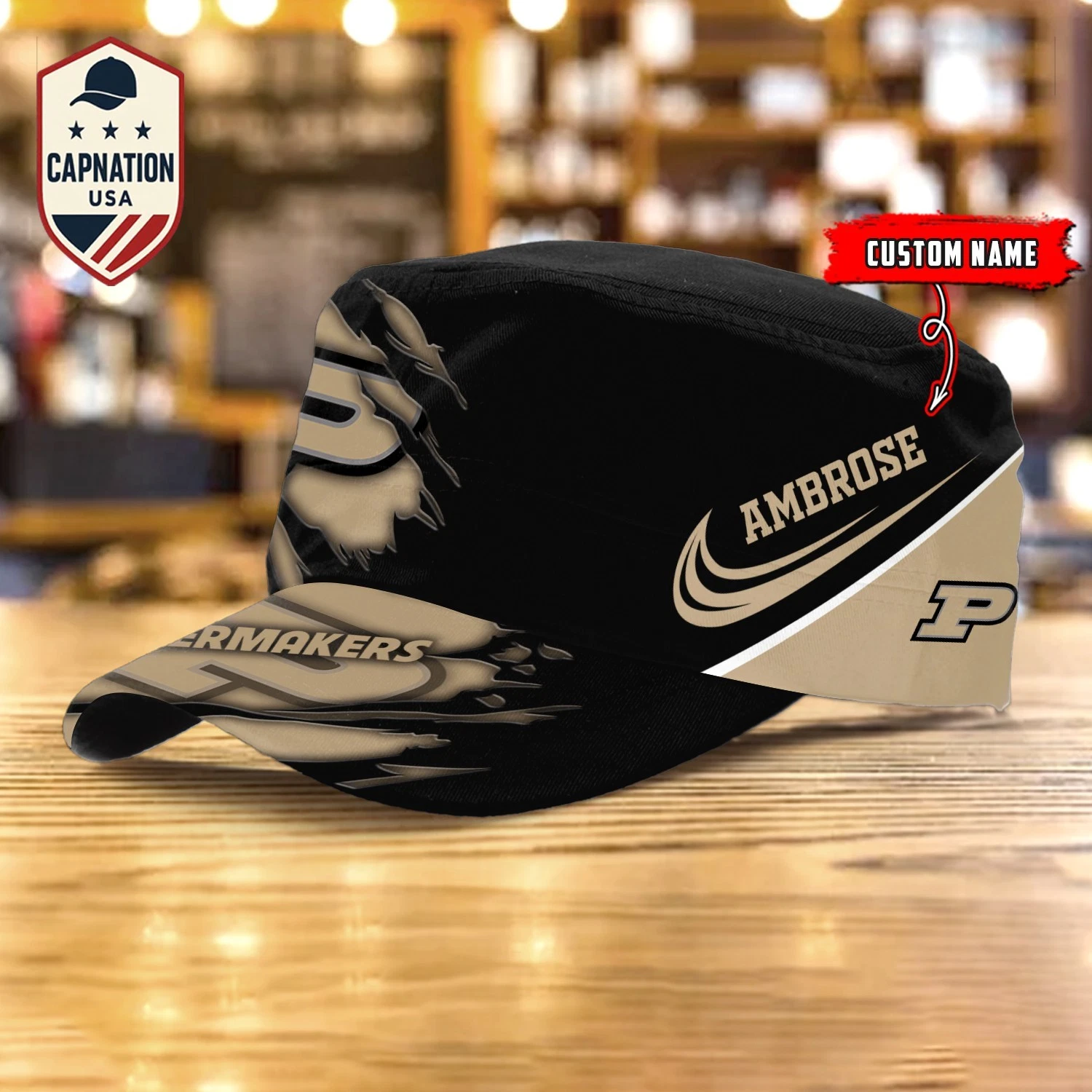 Purdue-Boilermakers Military Cap Trucker Hat Baseball Cap Army Cap