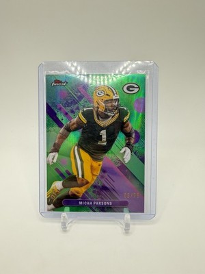 2025 Topps Finest 98 Micah Parsons Green /75
