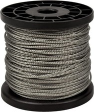Fodlon Edelstahl Drahtseil 60 m 2 mm auf Rolle bis 167 kg Tragkraft