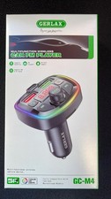 Bluetooth 5.0 Car FM Transmitter Adapter, Hands-Free, USB Charger, Slightly Used