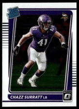 2021 Donruss Optic Chazz Surratt Rookie Minnesota Vikings #280