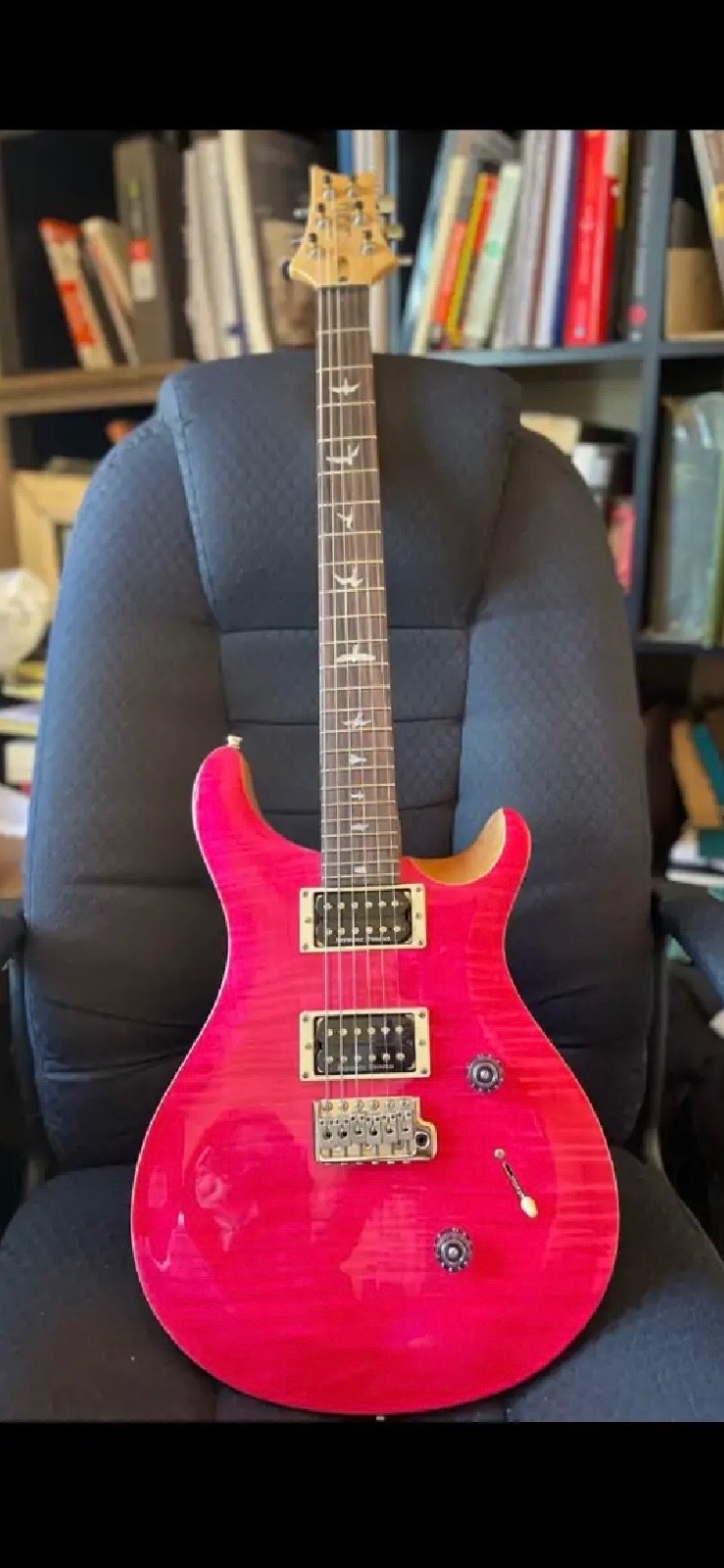 PRS SE Custom 24 Electric Guitar, Bonnie Pink Coral w/ Prs Gig Bag