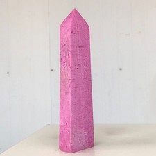 580g Natural Red Corundum Mineral Spirits Ruby Wand Point Quartz Crystal AK302