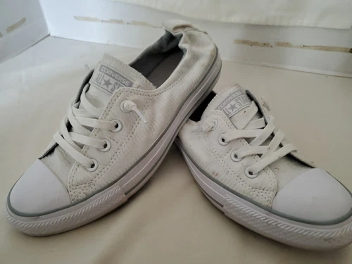 Scarpe sneakers basse Converse All Star donna 9 slip on bianche