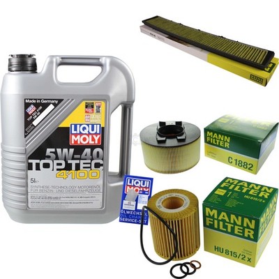 INSPEKTIONSKIT FILTER LIQUI MOLY ÖL 5L 5W-40 für BMW 3er Compact E46 316 TI 318