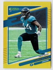2021 Donruss #138 Myles Jack Press Proof Premium Jacksonville Jaguars