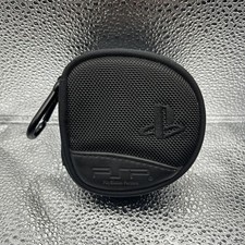 Sony PlayStation Portable PSP Black Carrying Case Bag 8 Slots, GOOD CONDITION 