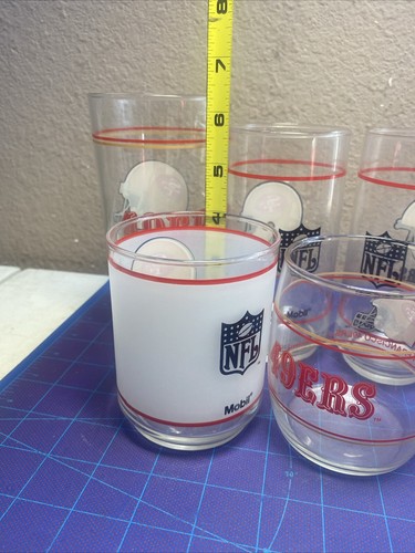 Vintage - San Francisco 49ers - Drinking Glasses Lot Of 5 - Picture 10 of 10