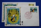 Japan (1391-1392) 1980 Japanese Songs V Zaso "Silk" FDCs