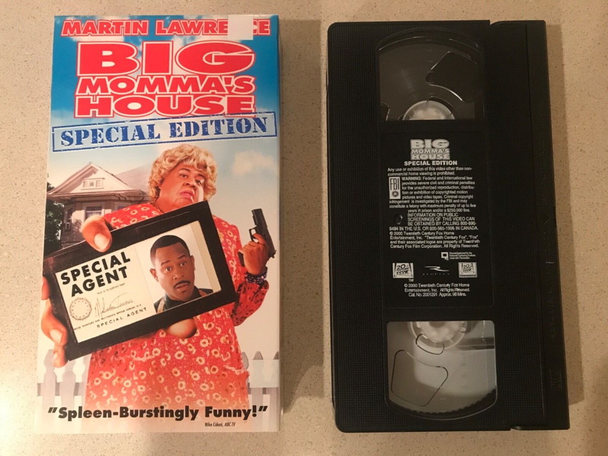 Big Momma's House (VHS, 2000) Martin Lawrence, Nia Long | eBay