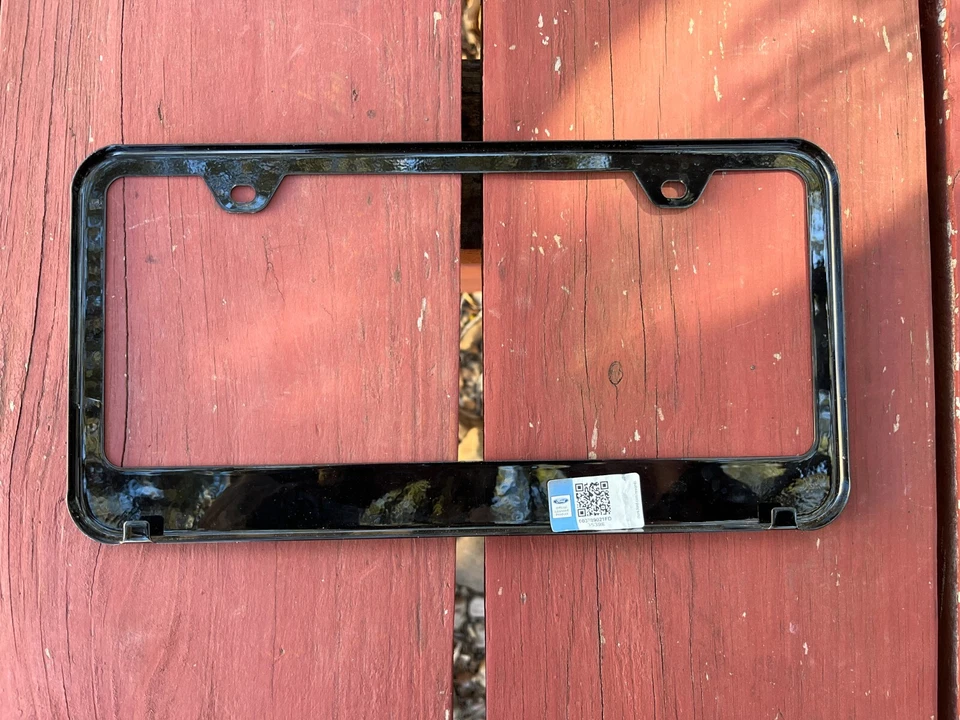 Ford Mustang Laser Etched Logo Stainless Steel License Plate Frame-Ford OEM - Image 2 of 4