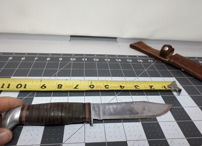 一個人　2010/4 VINTAGE CASE XX USA STACKED LEATHER FIXED BLADE KNIFE 325-5