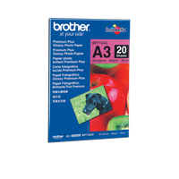 Brother Original Fotopapier GläNzend 20 Stk, A3 BP71GA3, A4 BP71GA4, A6 BP71GP20