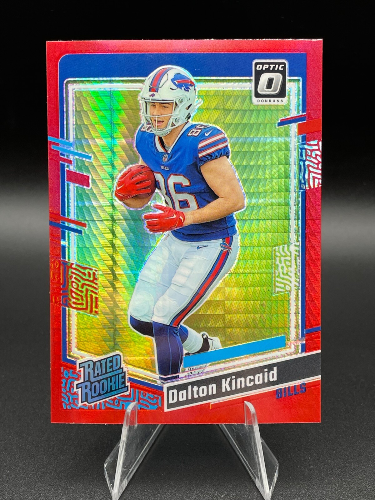 2023 Donruss Optic Dalton Kincaid Red Hyper Prizm Rated Rookie #211