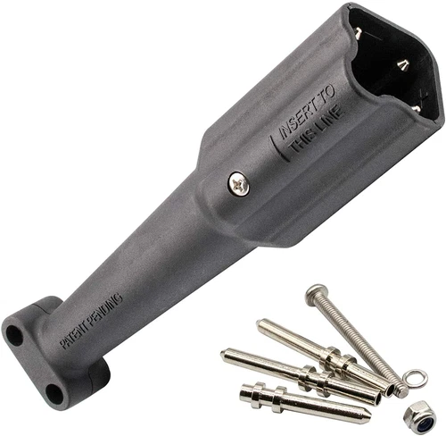 Cargador de carro de golf conector de enchufe de CC de 3 pines 36 V 48 V para carro de golf Yamaha G29 Drive - Imagen 2 de 5