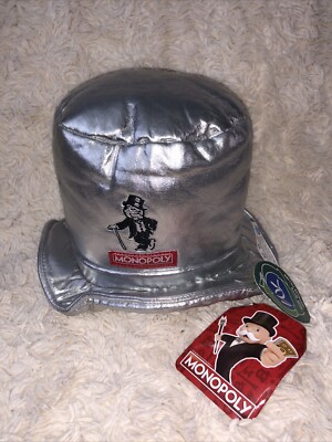 Monopoly Silver Top Hat Mover Plüschtier Kuscheltier von Hasbro 2021 mit Etikett