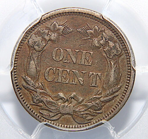 1858 PCGS FLYING EAGLE 1C XF45 LARGE LETTERS  - Image 4 of 4