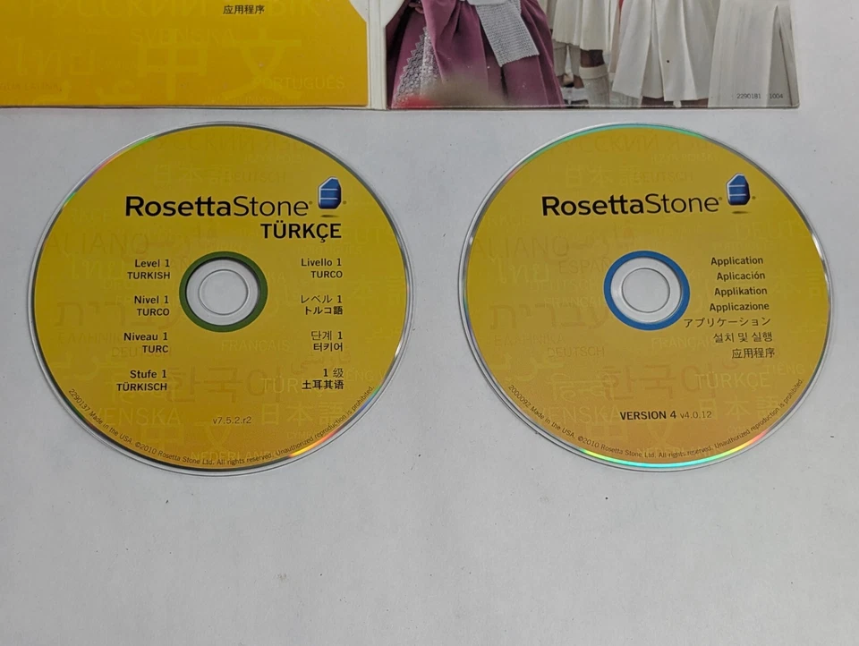 2010 Rosetta Stone v4 Version 4 Application & Turkish Level 1 CD Language Learn - Image 4 of 4
