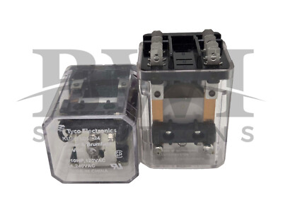 NEW Tyco Electronics KUP-11D11-24 8-Blade DPDT Relay KUP11D1124 ( Lot of 2 )