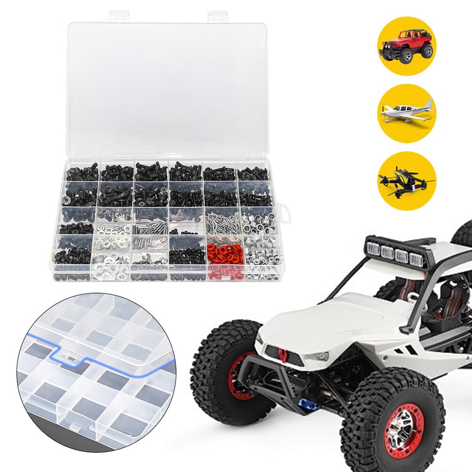 Universal RC Screw Kit Hardware Fasteners Portable Convenient for