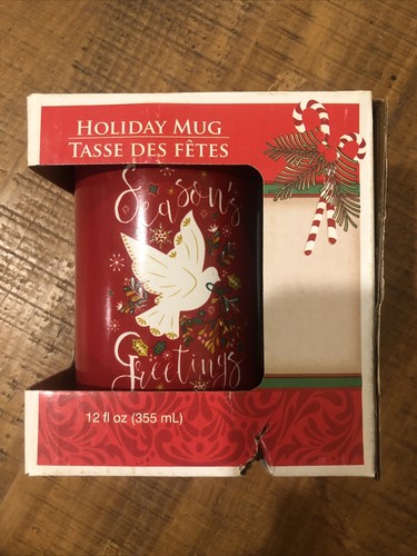 Royal Norfolk Holiday Tasse Tasse Des Fetes Christmas Seasons greetings Dove Mug