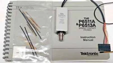 Tektronix Spring Contact Probe P6513A & Instruction Manual & Accessories NEW/NOS