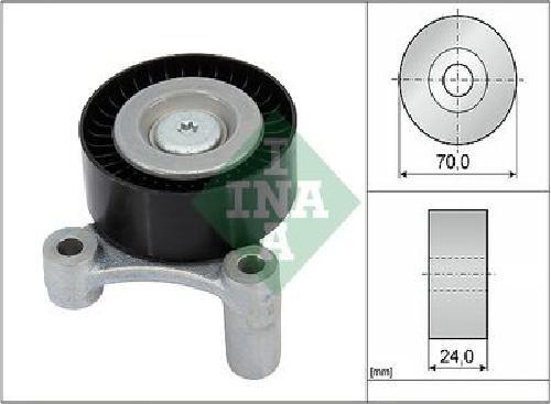 Original INA Umlenk-/FüHrungsrolle Keilrippenriemen 532 1002 10 FüR Volvo-image