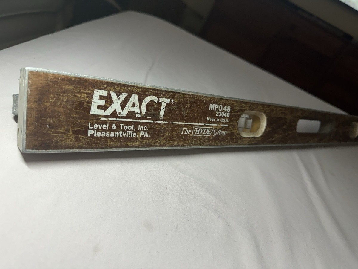 Vintage Exact The Hyde Group MPO48 23040 Wood Level 4' Made In the Vintage Exact The Hyde Group MPO48 23040 Wood Level 4' Made In the