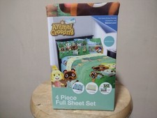 Animal Crossing New Horizons 4 piece full sheet set, brand new