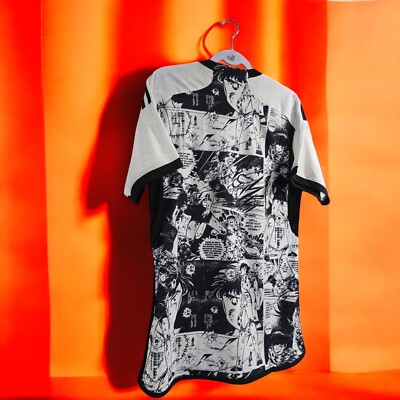 JAPAN ANIME CAPTAIN TSUBASA - White - Athletic - XL Slim Fit