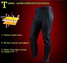 Men Cycling Pants Winter Bicycle Windproof Outdoor Breathable Sports Trousers