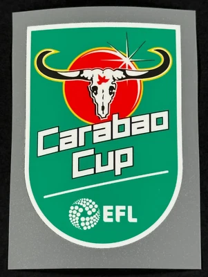 2018 / 2020 EFL CARABAO CUP SLEEVE PATCH PLAYER SIZE OFFICIAL SPORTING ID 90MM