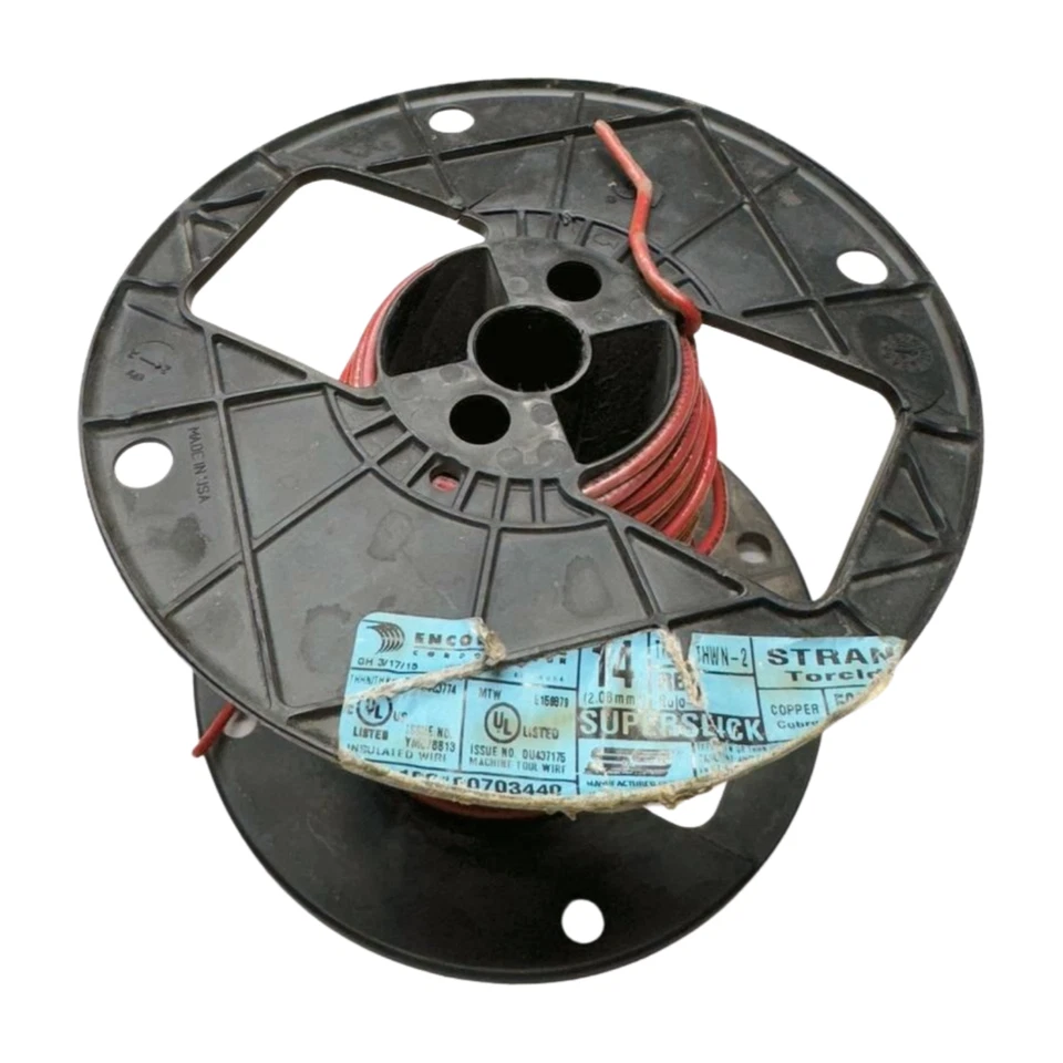 Encore Wire Corp T90 TWN-75 Super Slick Elite Red Wire 14 AWG Approx 85' Long - Image 2 of 4