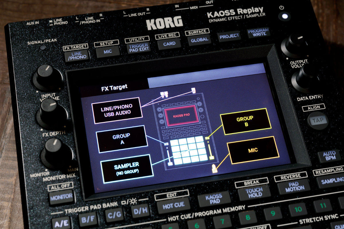 KORG KAOSS Replay Dynamic Effect / Sampler All-in-One DJ
