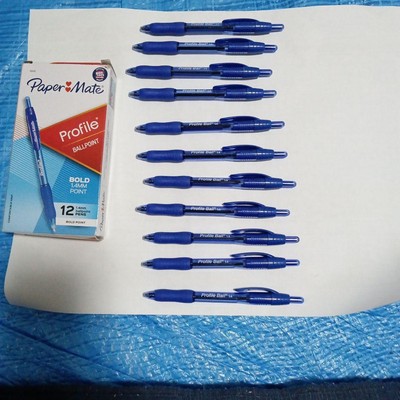Paper Mate Profile Balls 1.4 mm, Set of 11, Blue #ec268b