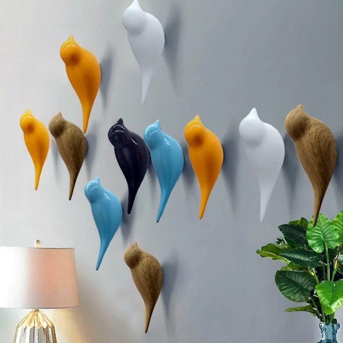 Modern Ideas Wall Hooks Bird Decorative Hooks Coat Hangers Rack Hooks