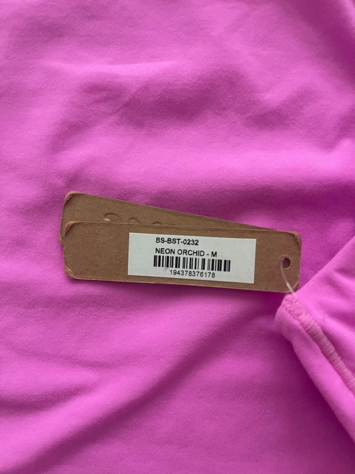 NWT SKIMS Fits Everybody High Neck Bodysuit in Neon Orchid sz M RARE