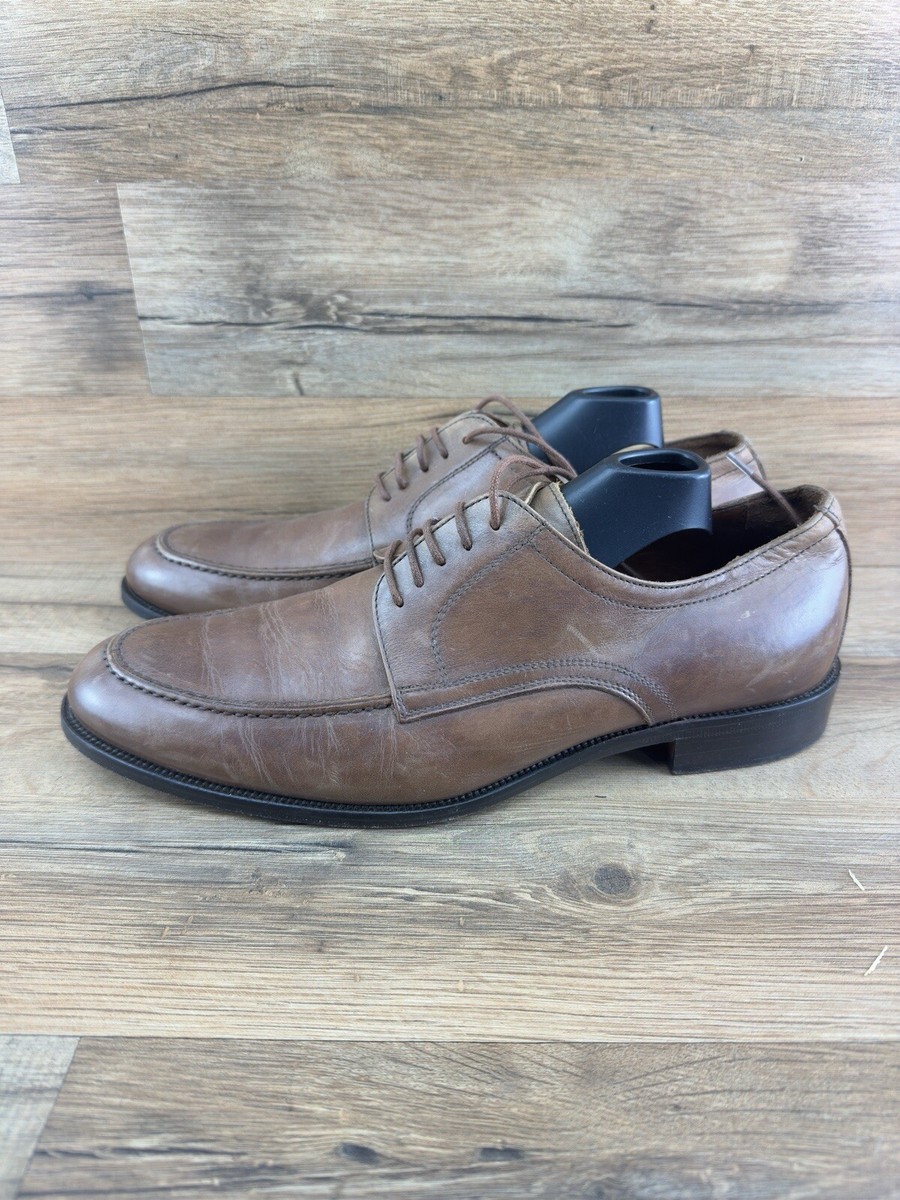 Massimo Matteo Cap Toe Leather Dress Oxfords Men\'s Footwear Shoes Size 10.5 M Cuoio Massimo Matteo Italian Cap Toe Men main image 4