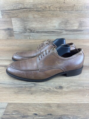 Massimo Matteo Italian cap toe leather dress shoes size 9 M 