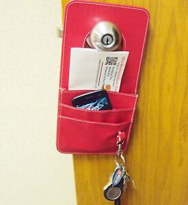 Doorknob Organizer ~ Keeps Keys & Other Take-Along Items Handy Near Your Exit