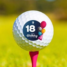 18th Birthday Golf Ball Personalised Any Name or Message