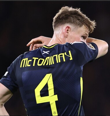 Scotland McTominay #4 Home name print and number 2024