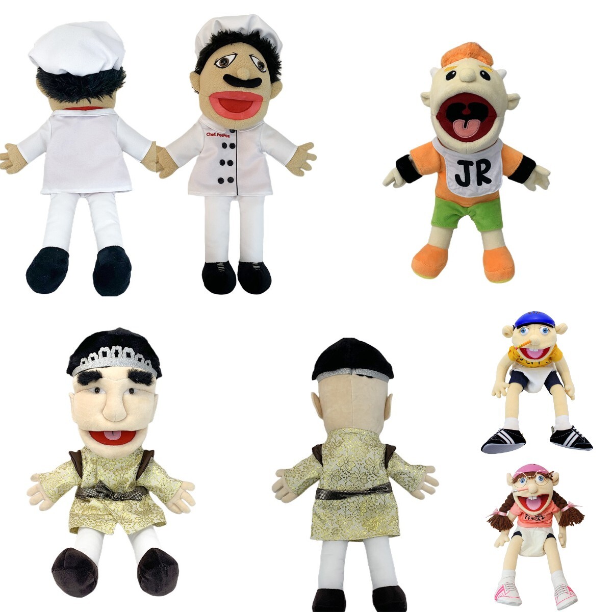 UK Kids Gifts Jeffy Hat Hand Puppet Jeffy Plush Cosplay Toy Game