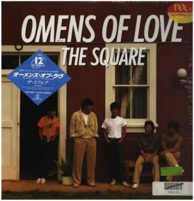 T-Square Omens Of Love +OBI SOC, INSERT Vinyl Single 12inch JAPAN NEAR MINT
